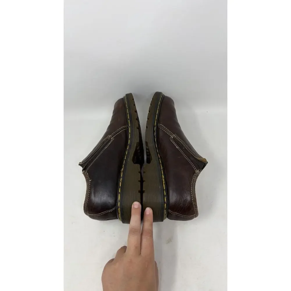 Dr. Martens England Men’s Sz 9 US Brown Leather Slip On Loafers Shoes 9729